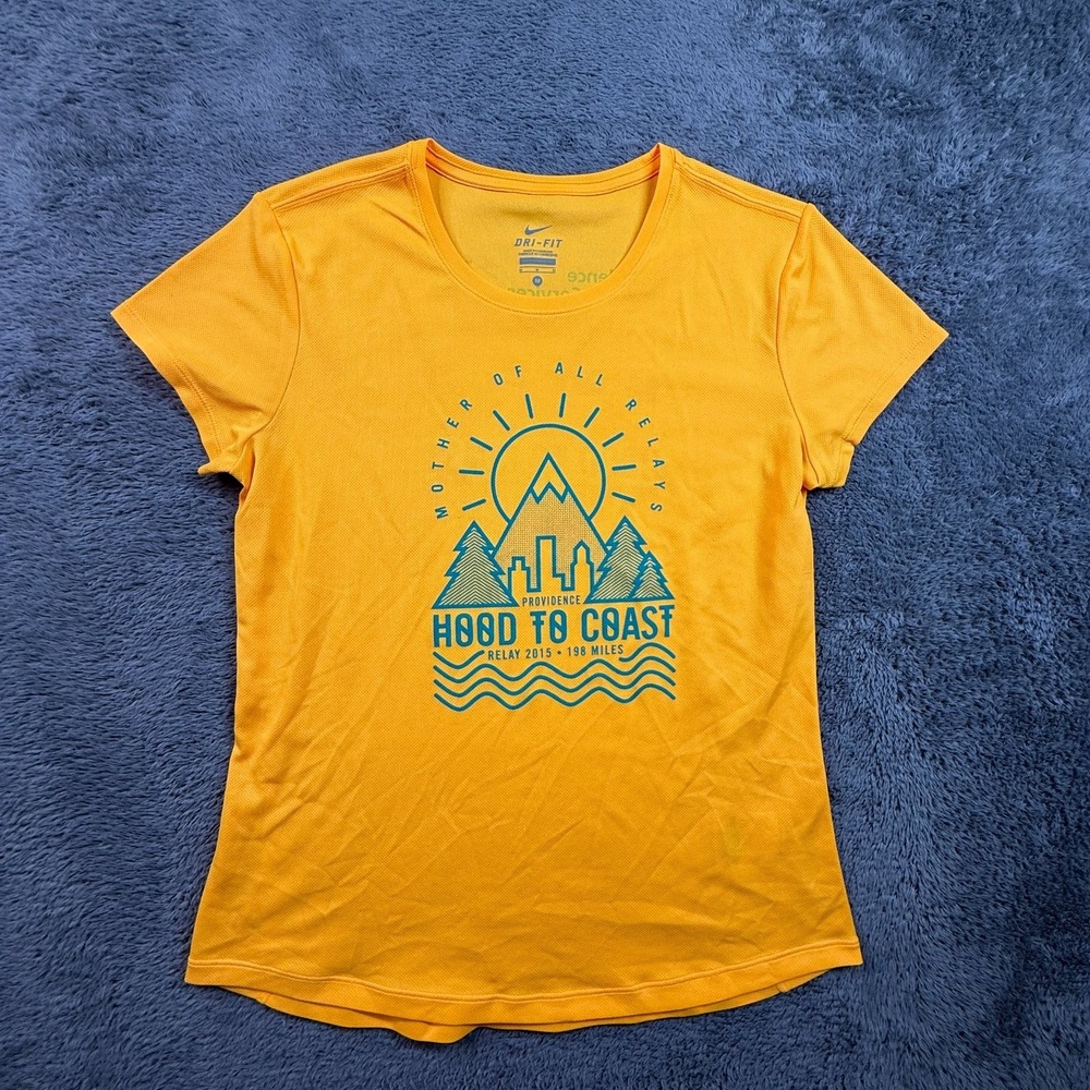 Nike Dri-Fit Women's M Yellow Hood to Coast Relay 2015 Athletic T-Shirt